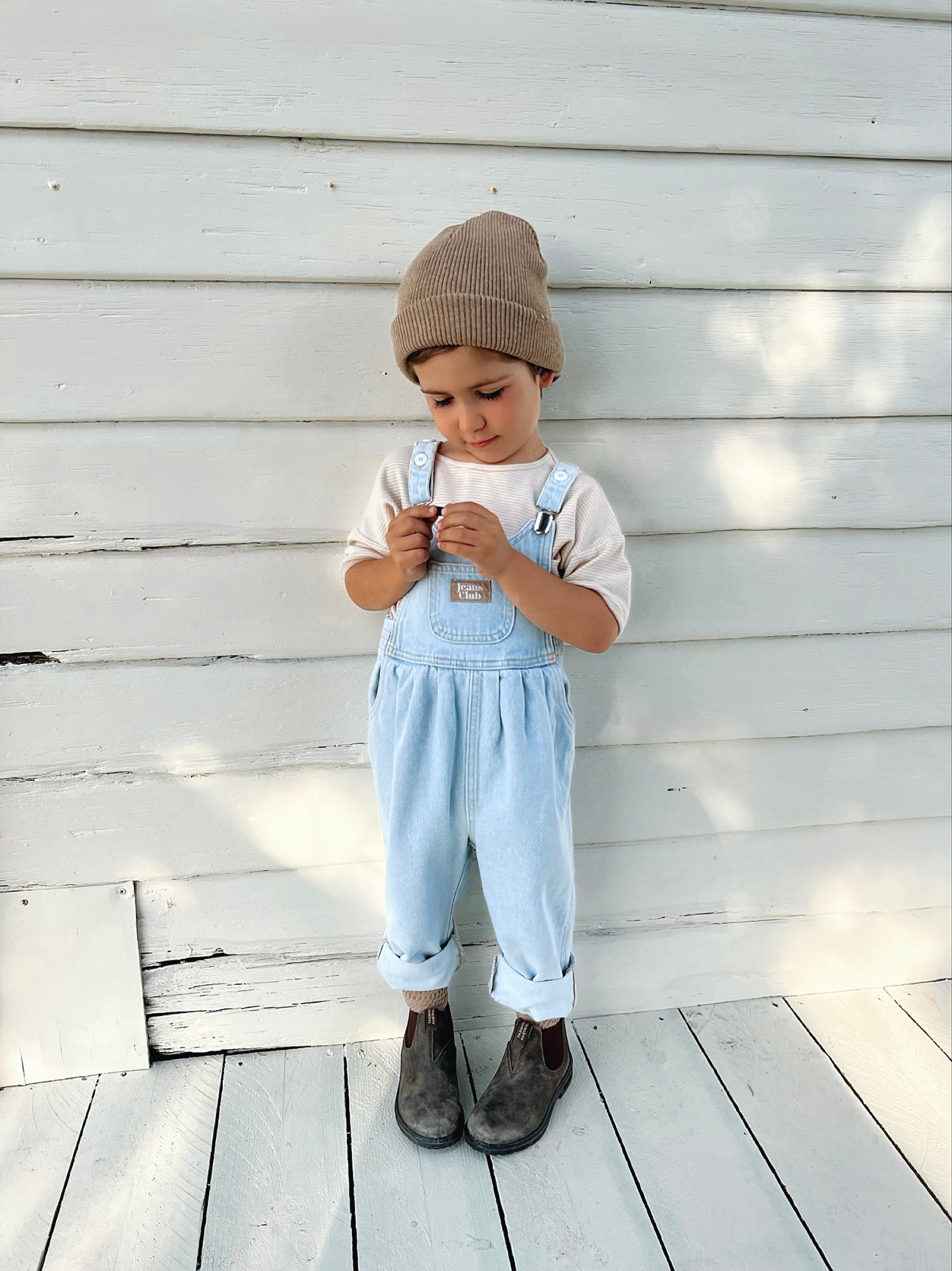 Bowie Bubble Overall - Rebel Blue – Twin Collective Kids