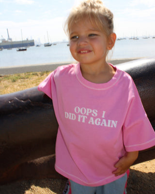 Oops I did it again Tee - Pink-FINAL SALE NO RETURNS