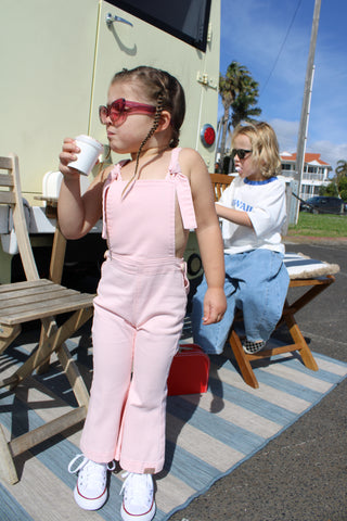Farrah Flare Overall - Pink