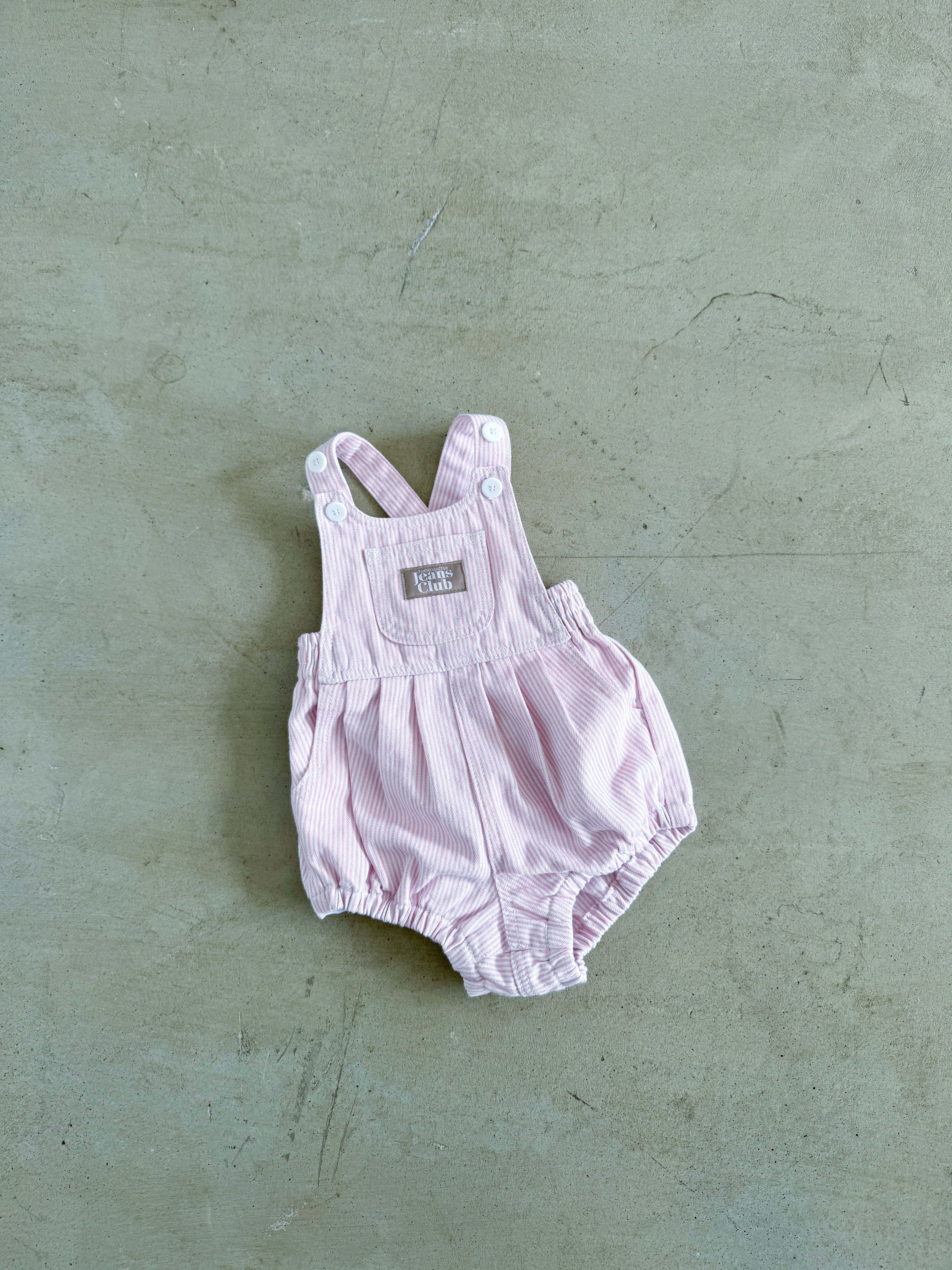 Bowie Bubble Romper - Pink Stripe – Twin Collective Kids