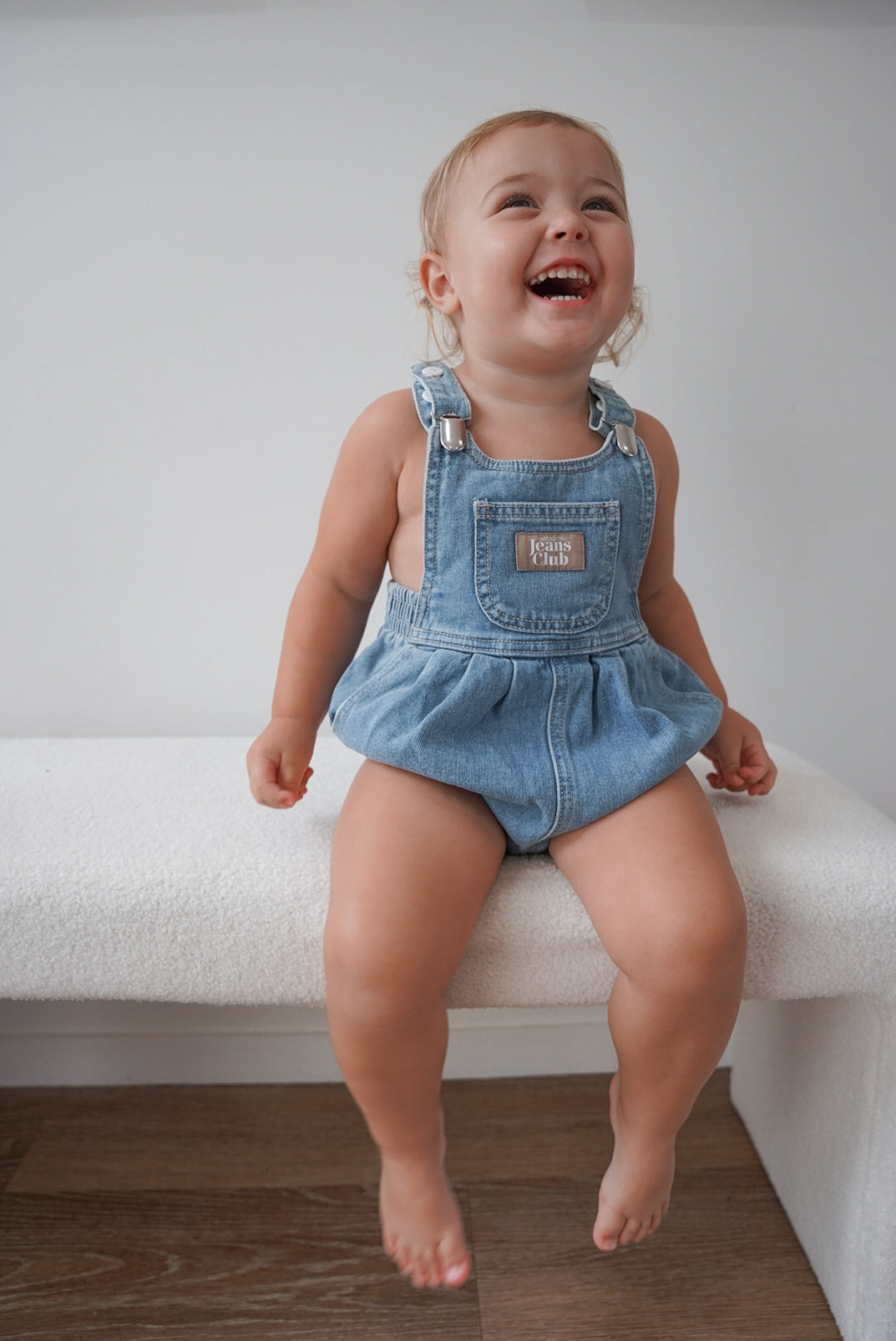 Bowie Bubble Romper - Ziggy Blue