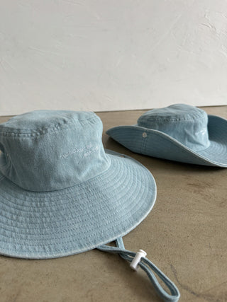 Cowboy Bucket Hat-Light Denim