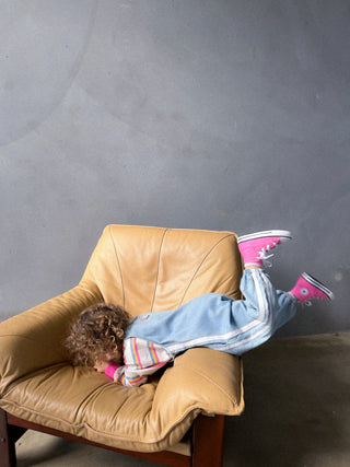 Ozzie Overall - Side Stripe Blue