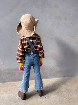 Farrah Flare Overall - Sunray Blue