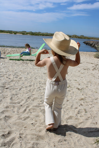 Farrah Flare Overall - Cream