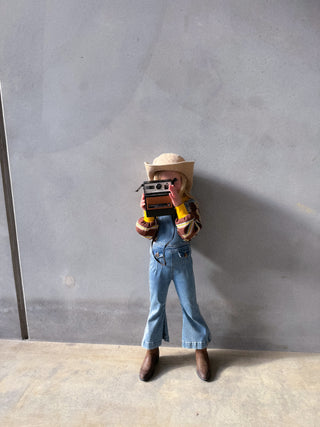 Farrah Flare Overall - Sunray Blue