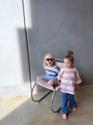 Stripe Tee - Soft Pink