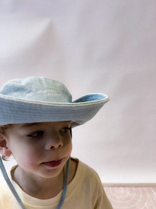 Cowboy Bucket Hat-Light Denim