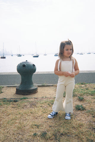 Farrah Flare Overall - Cream