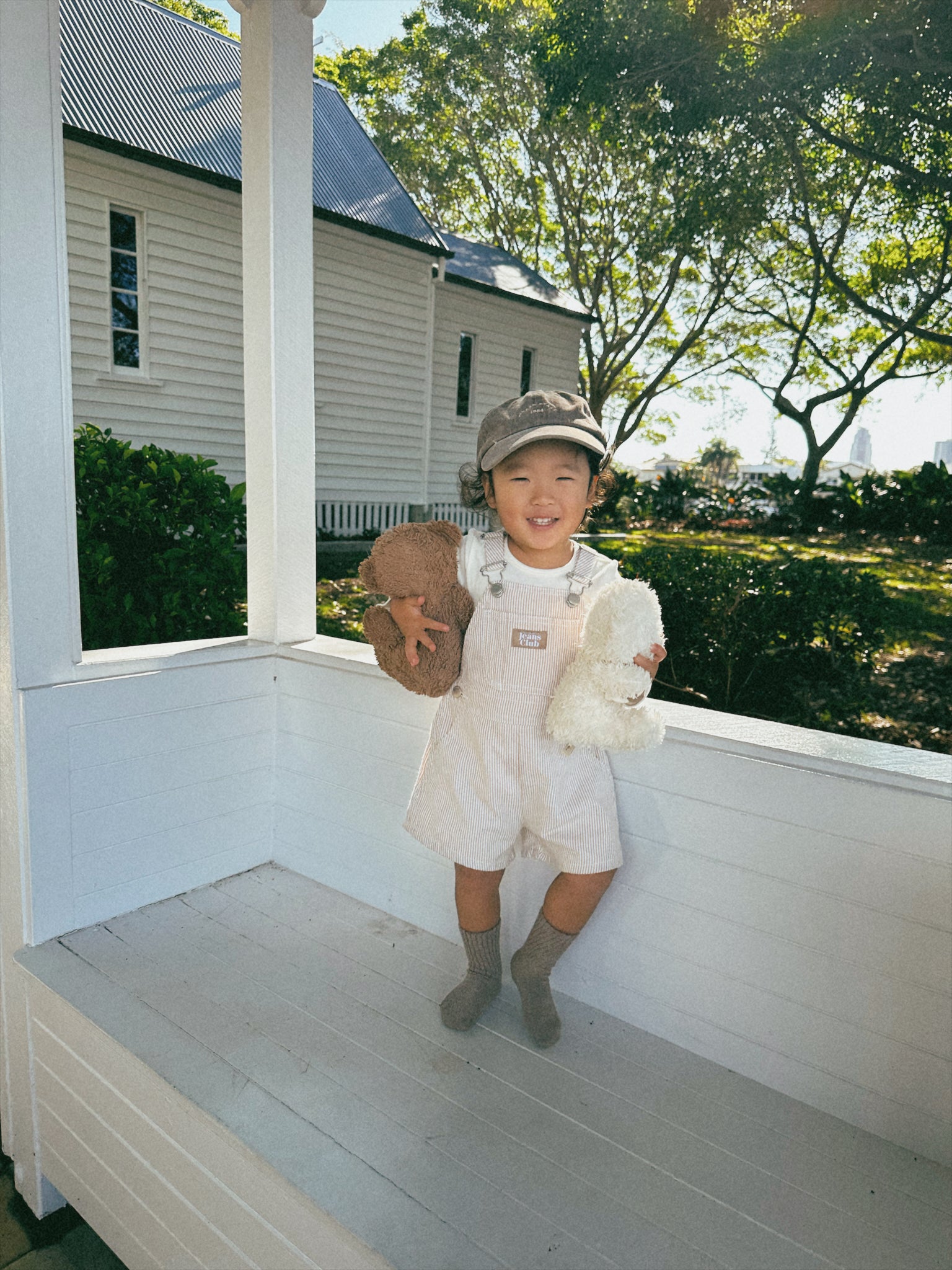 Parklife Shortall - Beige Stripe