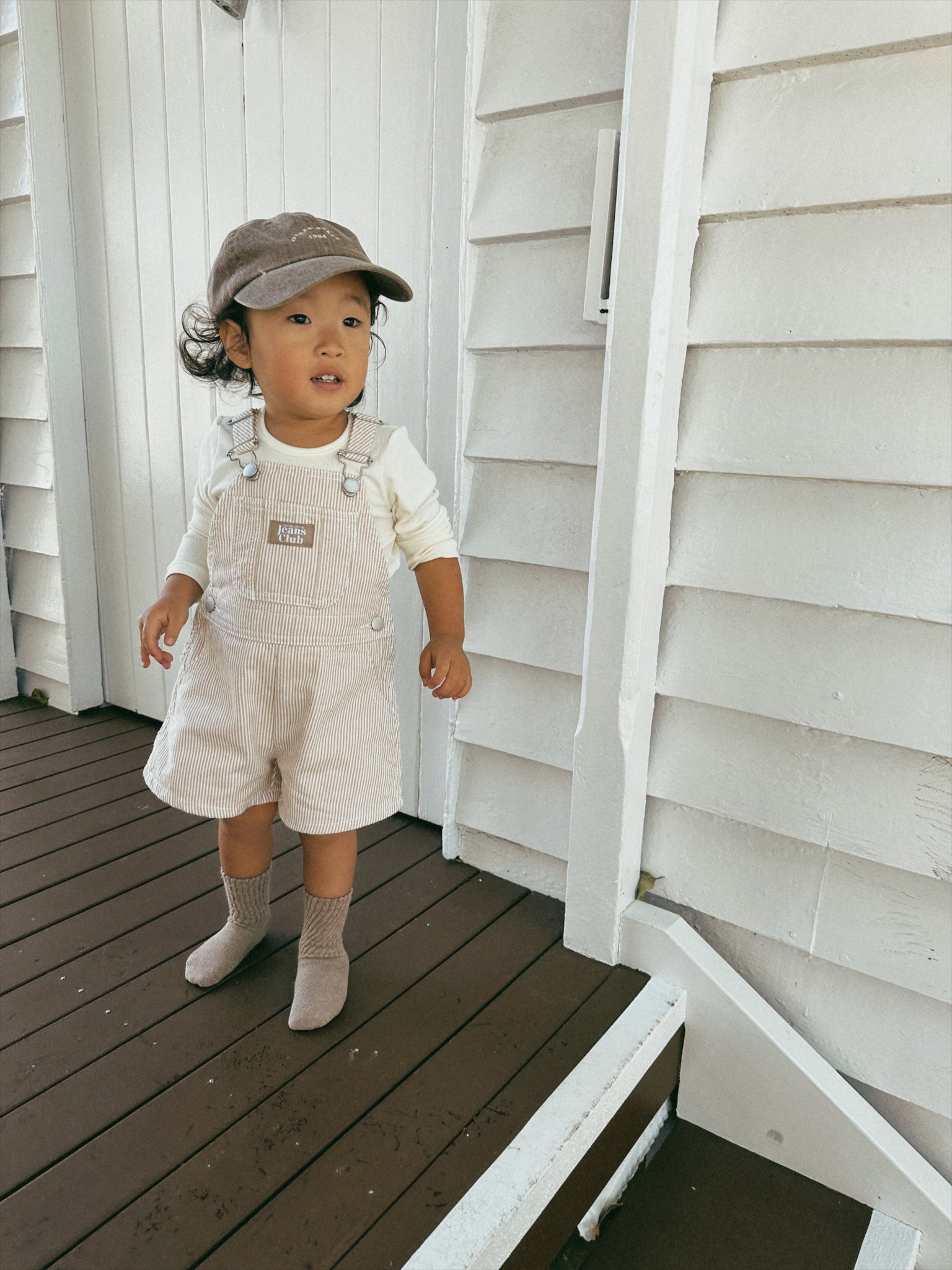 Parklife Shortall - Beige Stripe