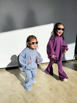 Fleecy Flare Set - Purple