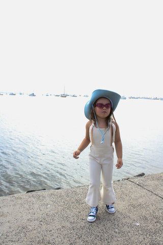 Farrah Flare Overall - Cream