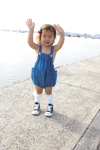 Blondie Bubble Romper - Blue Tide