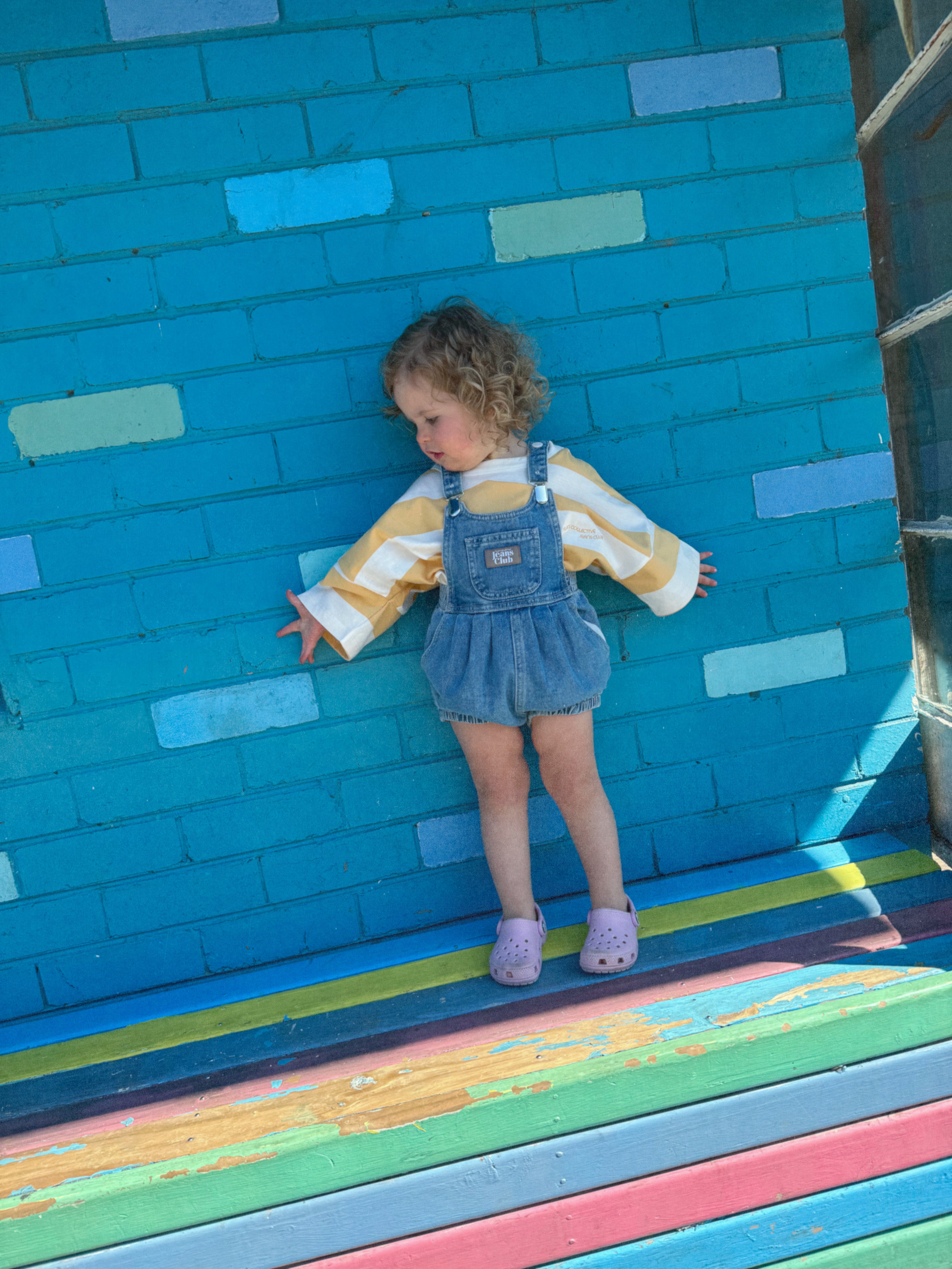 Bowie Bubble Romper - Ziggy Blue