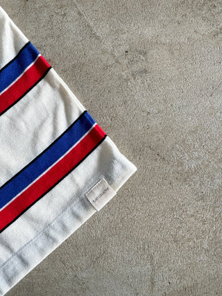 Brunswick Long Sleeve Ringer Tee - Red/Blue Stripe