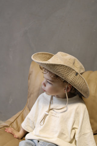 Cowboy Bucket Hat-Light Brown