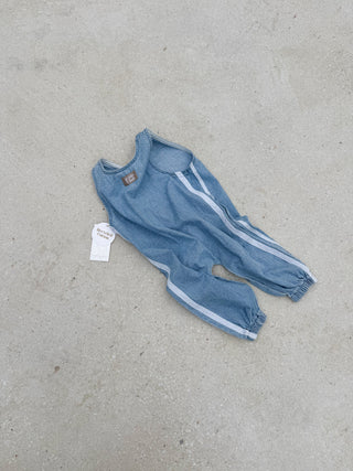 Ozzie Overall - Side Stripe Blue