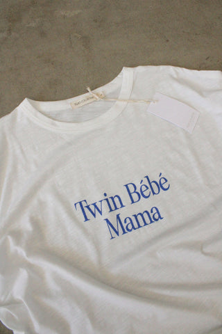 Twin Bebe Mama & Mini Tees - Blue