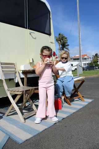 Farrah Flare Overall - Pink