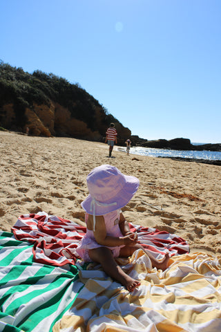 Bowie Bubble Romper - Pink Stripe