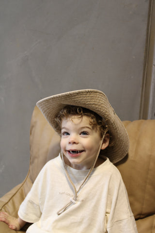 Cowboy Bucket Hat-Light Brown