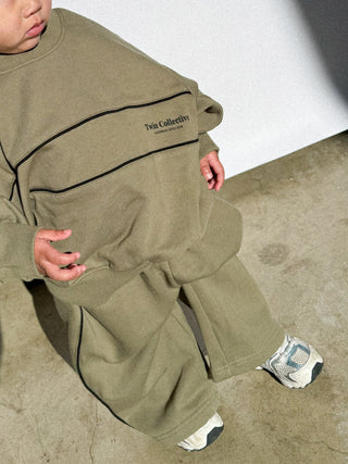 Swell Sweater/Pant Set - Khaki Green