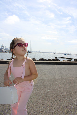 Farrah Flare Overall - Pink