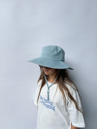 Cowboy Bucket Hat-Light Denim
