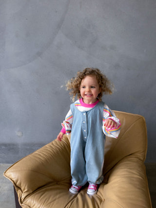 Brunswick Long Sleeve Ringer Tee - Pink Stripe