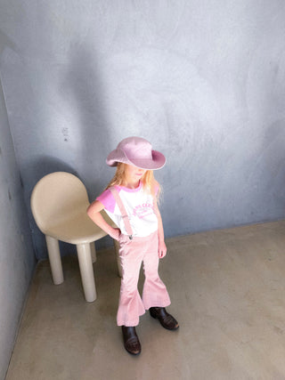 Farrah Flare Jean - Pink Cord