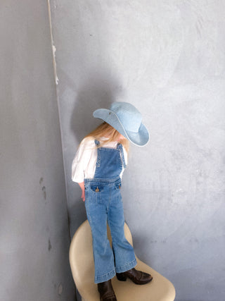 Farrah Flare Overall - Sunray Blue