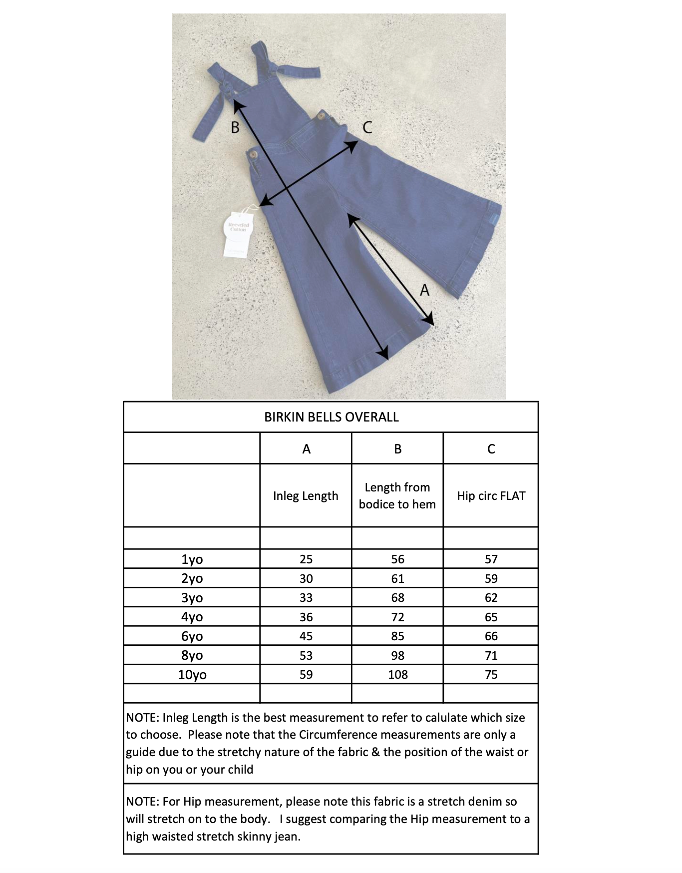 Birkin Bells Overall - Blue Haze