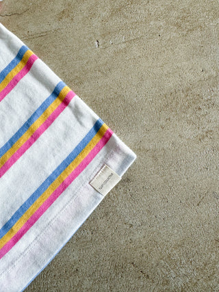 Brunswick Long Sleeve Ringer Tee - Pink Stripe