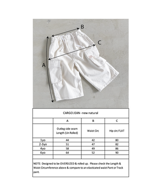 Cargo Jean - New natural