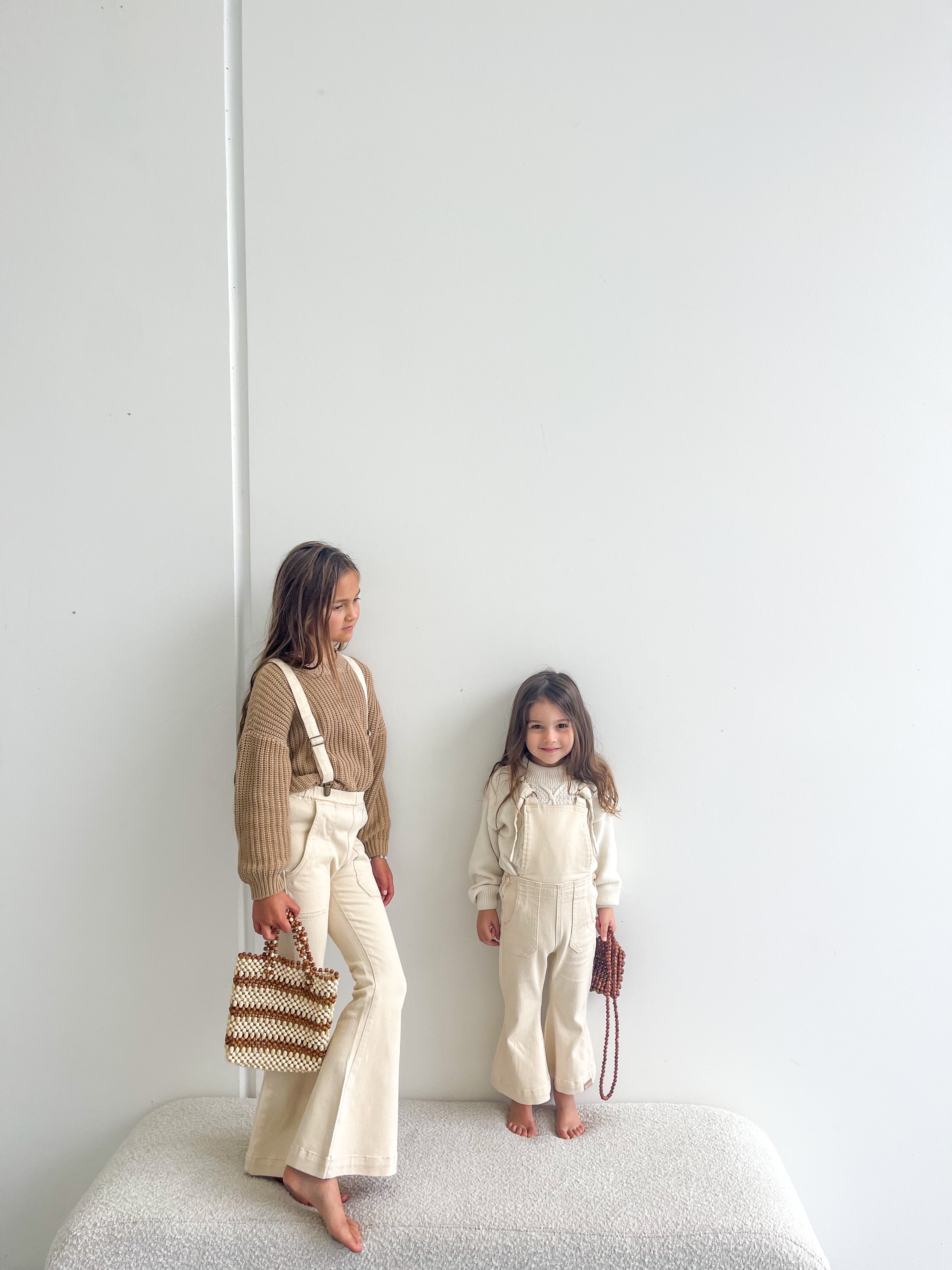 Farrah Flare Overall - Natural