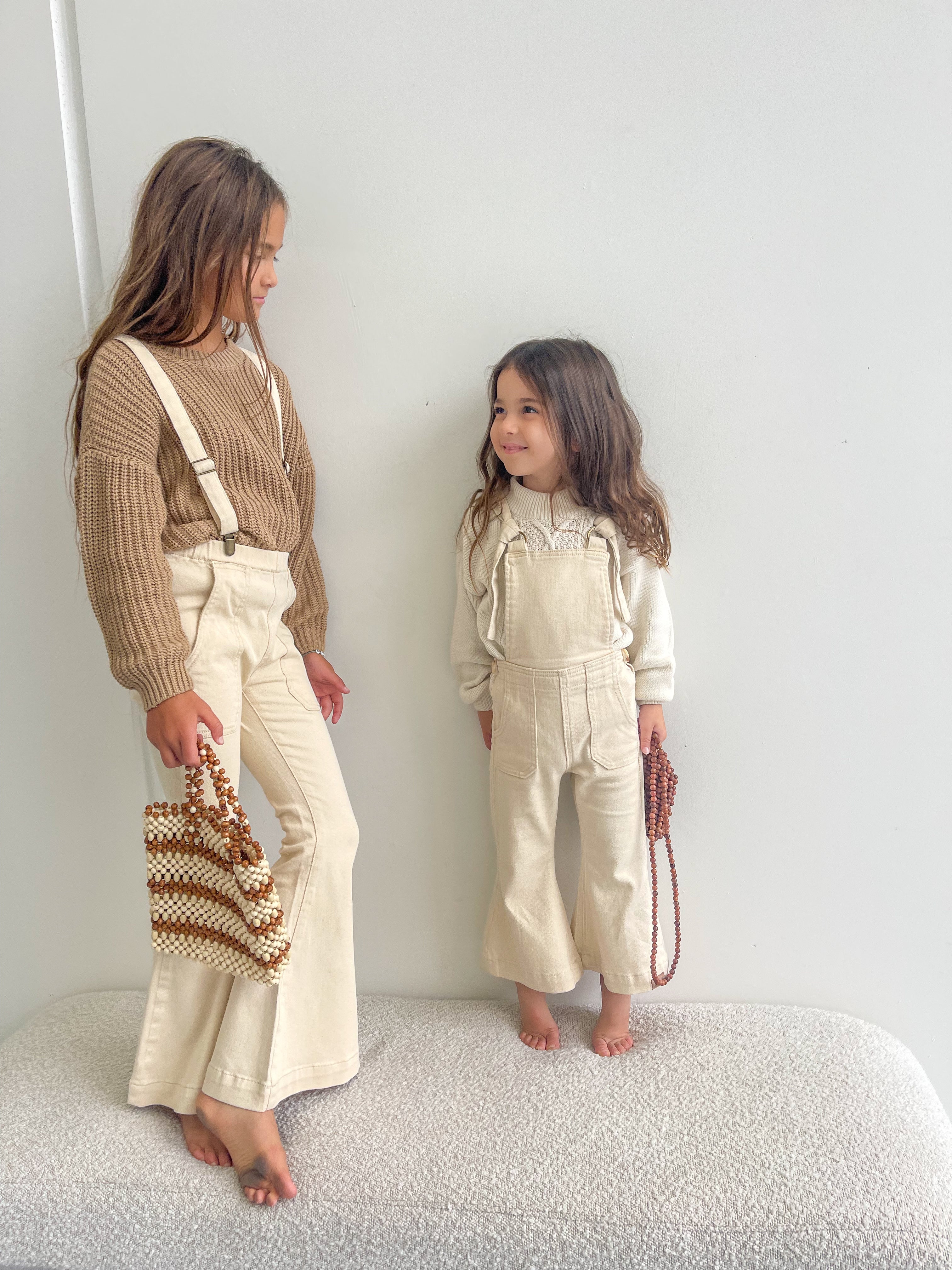 Farrah Flare Overall - Natural