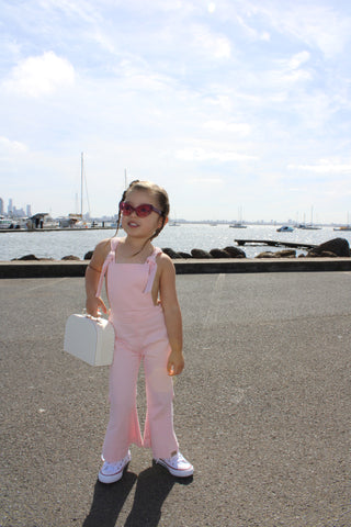 Farrah Flare Overall - Pink