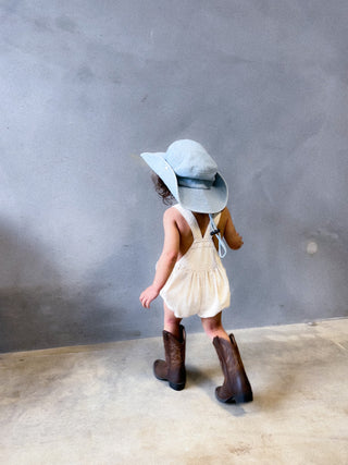 Bowie Bubble Romper - New Natural