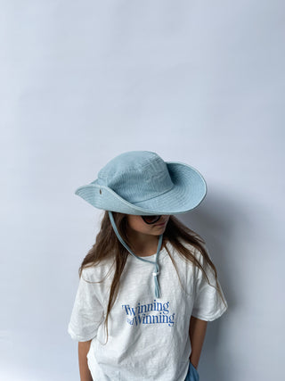 Cowboy Bucket Hat-Light Denim
