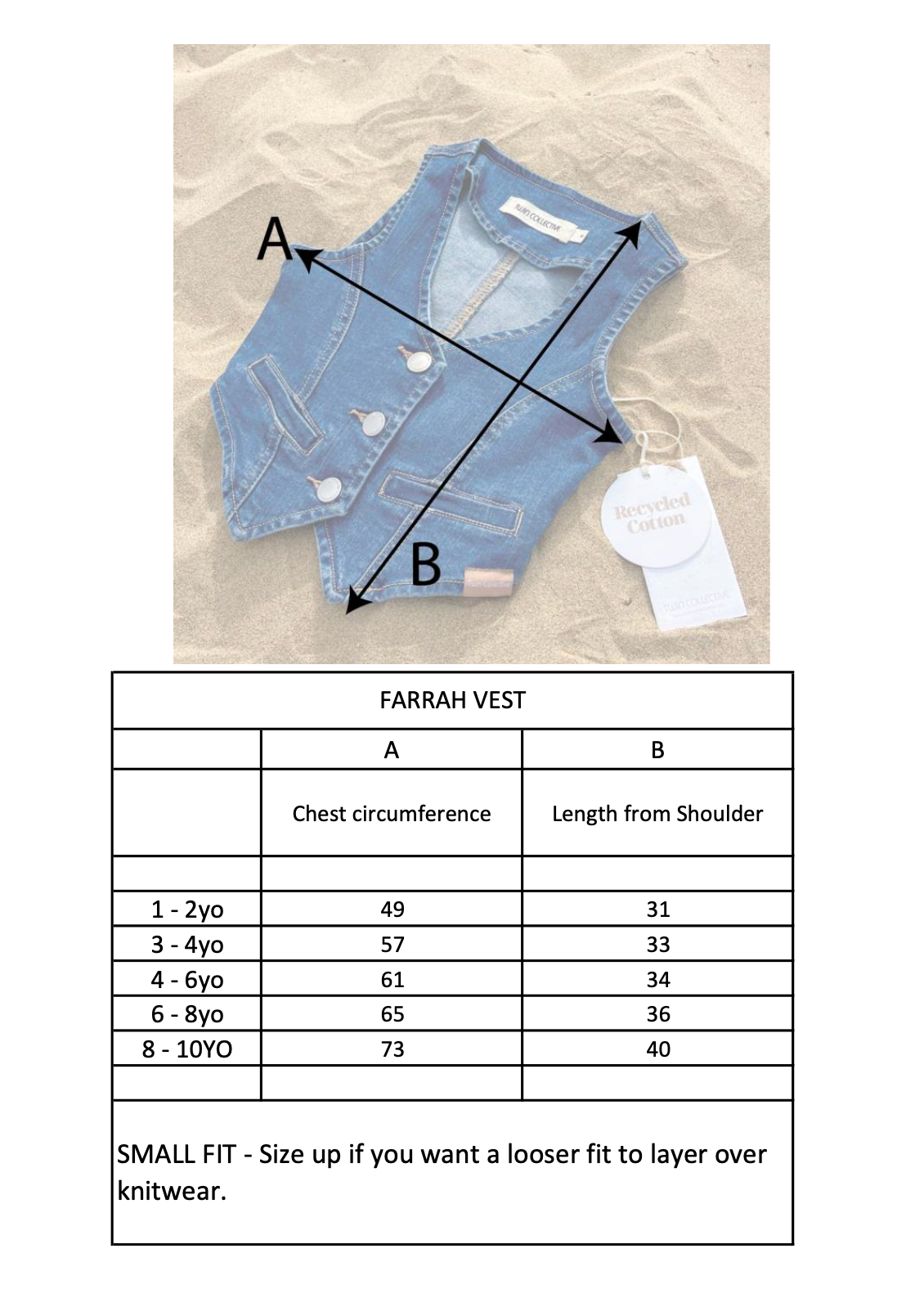 Farrah Vest - Whisky Cord