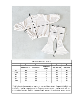 Fleecy Flare Set - Beige