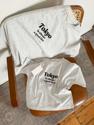 Mama & Mini - Tokyo Tee - Grey Marle