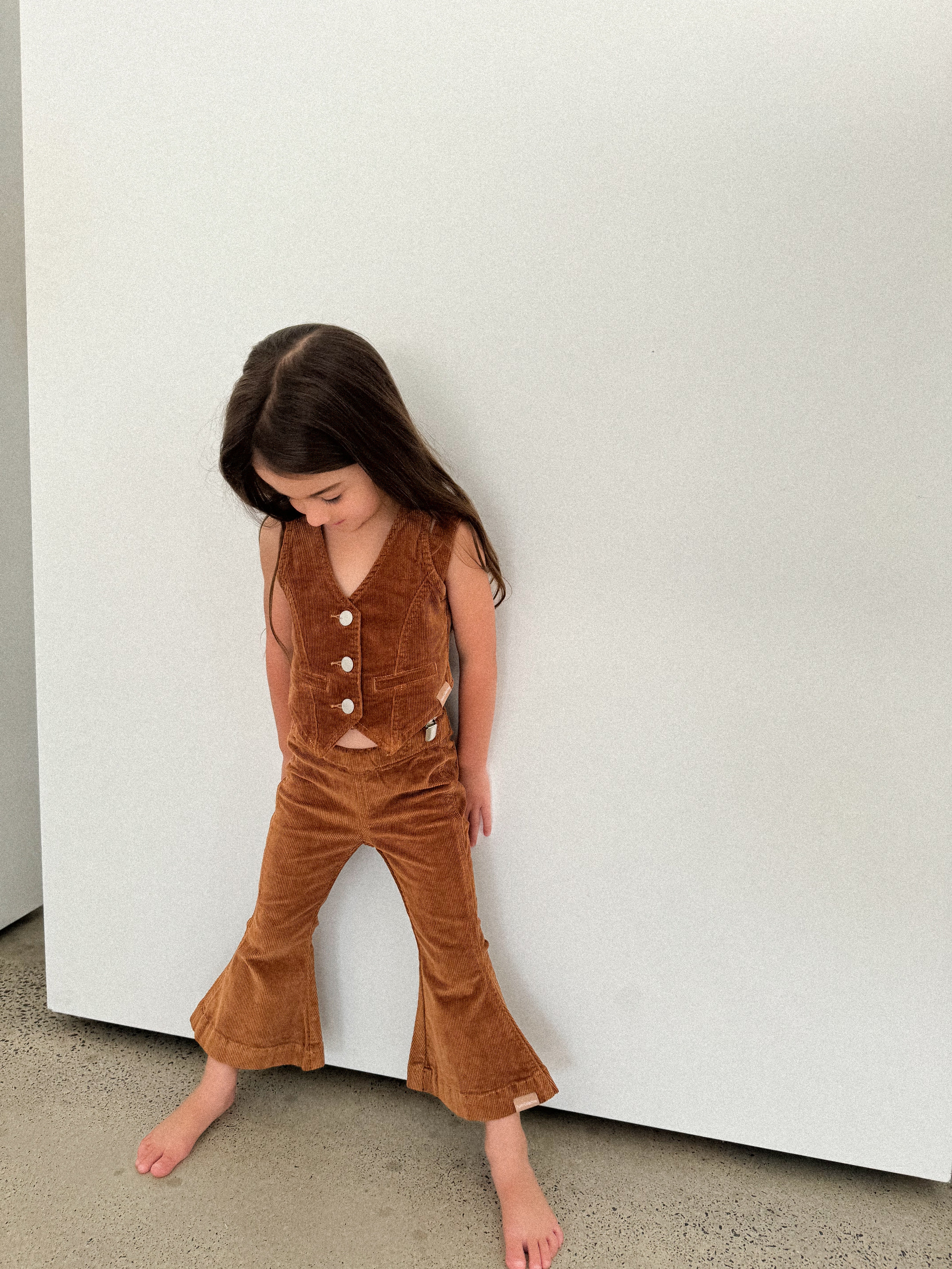Farrah Flare Jean - Whisky Cord