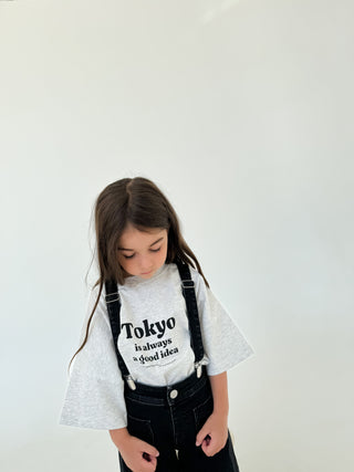 Mama & Mini - Tokyo Tee - Grey Marle