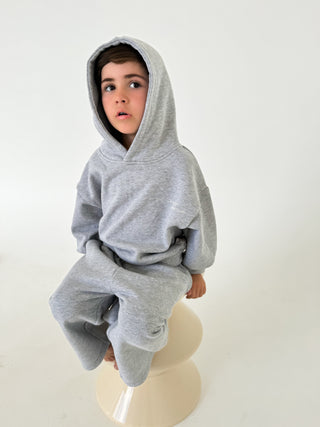 Hip Hop Hoodie - Grey Marle