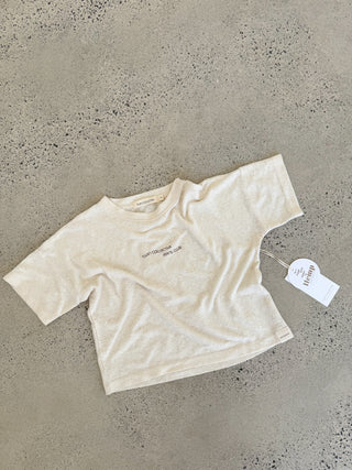 Hemp Logo Tee - Cream