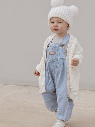 Baby Overall - Worn Clear Blue
