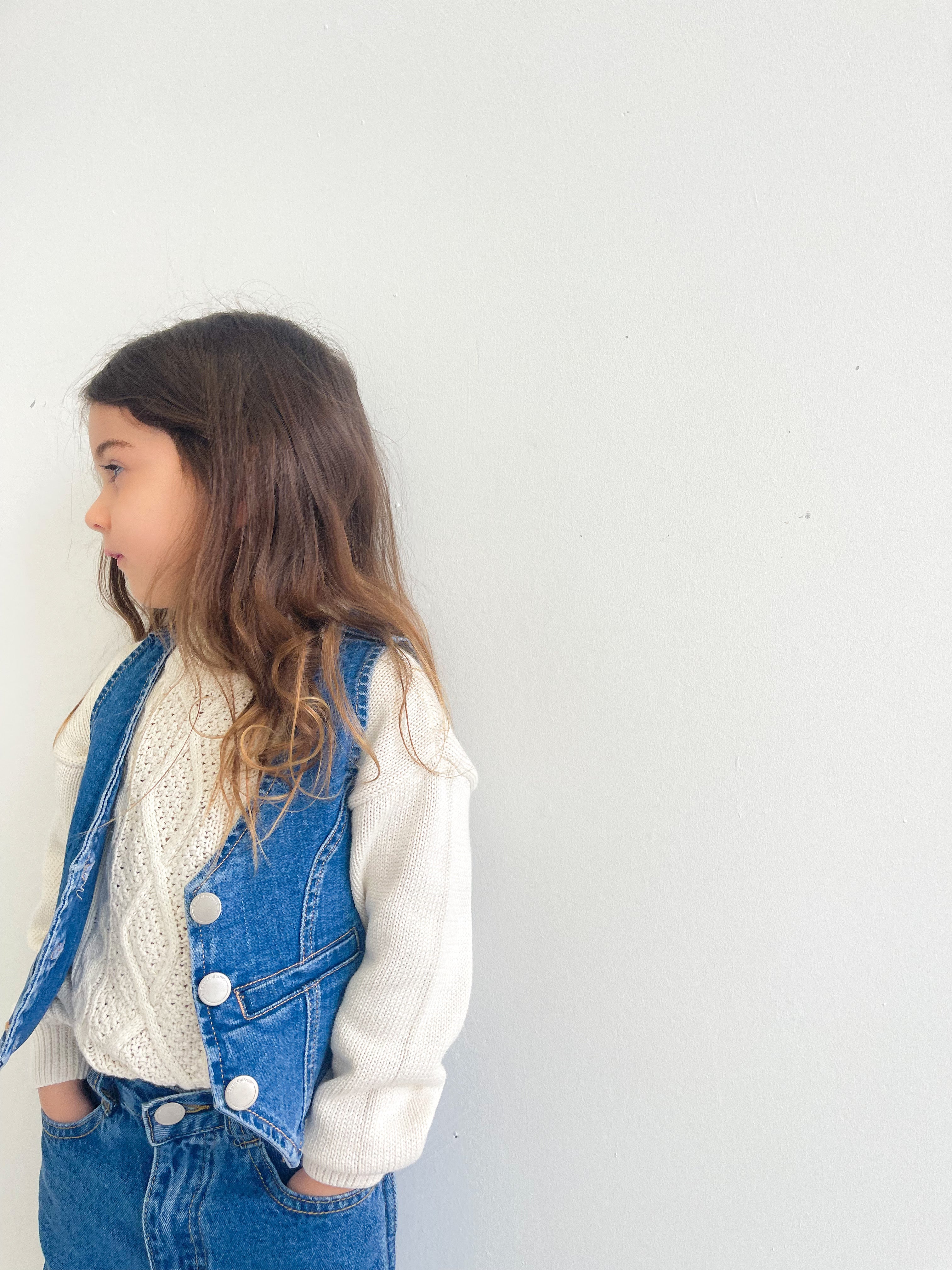 Farrah Vest - Western Blue