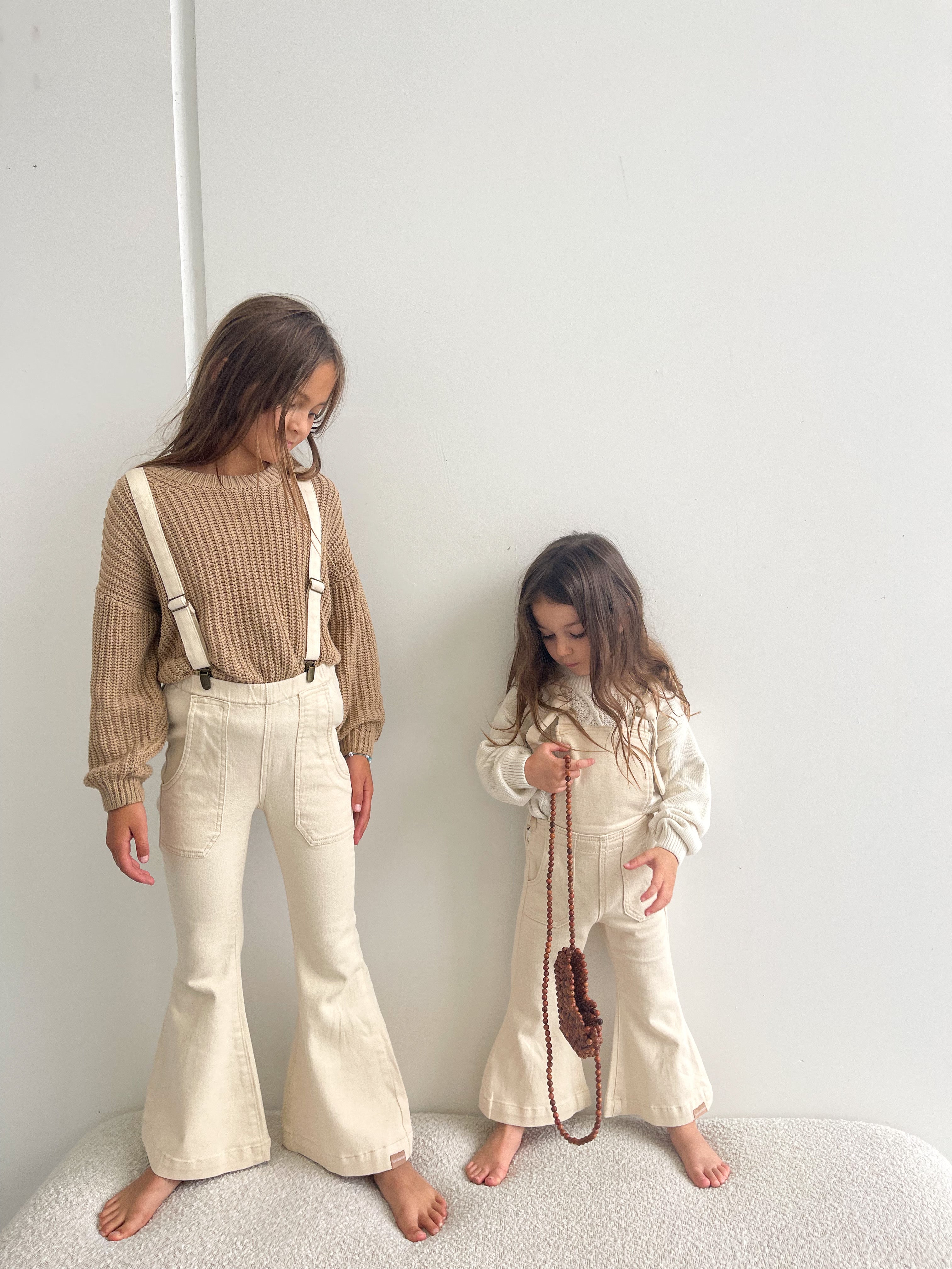 Farrah Flare Overall - Natural